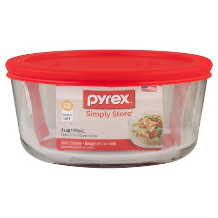 PYREX 4 cups Clear Food Storage Container 1075428